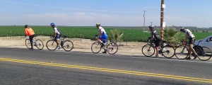 Taking in the Scenery: Halfway to Turlock, the group passes the sleepy towns of Cressy and Ballico.